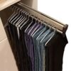 Extendable Pull-Out Trousers Rack - 30-80cm Closet Organizer Rod, Space-Saving Clothes Hanger for Pants & Coats, Efficient Wardrobe Storage Solution