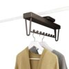 Extendable Pull Out Closet Rod, Sliding Wardrobe Closet Rod, Adjustable Clothing Organizer Holder, Extendable Wardrobe Rail Tube Rod, Load-Bearing 25kg (36CM)