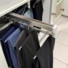 Extendable Sliding Wardrobe Closet Rod - Pull Out Adjustable Clothes Hanger Rail, Space-Saving Closet Organizer Rack With 25Kg Load-Bearing Capacity,One Color-800mm/31.5inch