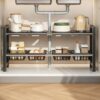 Extendable Under Sink Organizer with Adjustable Shelves