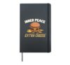 Extra Cheese Mental Health Awareness Burger Men Women Kid Hardcover Journal, Black