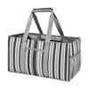 Extra Large Utility Tote Bag - Reusable Grocery Bags Foldable, Stripe color