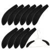 Extra Wide Non-Slip Velvet Shoulder Pads with 360° Swivel k - Perfect for Suits Dresses Jackets and Heavy Clothing - 10-Pack Coat Hangers for All Your Wardrobe Needs