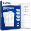 Extric Address Labels 1”x 2-5/8” 3000 Shipping Label Stickers Laser, Inkjet