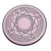 Fabater 20W Fast Wireless Charger Pad Pink, Breathing Light Desktop Charging Station with USB Cable, Compatible with Phones, Tablets, Headphones