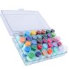 Fabater 35 Colors Finger Ink Pad for Kids Mini DIY Stamping Pad Bright Color Crafting Art Inkpad Washable for Paper Cloth Wood Clay