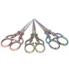 Fabater 3Pcs Retro Scissors DIY Sewing Supplies Stainless Steel Zinc Alloy Embroidery Scissors Craft Tailor Bronze Brass Color with Tassel for Sewing Embroidery Beauty Trimming