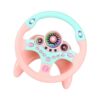 Fabater Children Steering Wheel Toy, 360° Rotating Simulation Driving Car Toy for Kids Ages 3+, Detachable Educational with Voice Effects for Interactive Role Playing Games (Type 2)