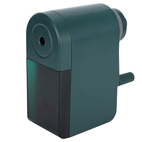 Fabater Hand Crank Pencil Sharpener with 10 Adjustable Points, Portable Artist Pencil Cutter for Charcoal Drawing, Manual Sharpening Machine with Automatic Feed, Zinc Alloy Hob