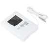 Fabater High LCD Digital Thermometer Indoor Outdoor, Dual Channel Temperature Meter with Sensor Wire, Min Display, ℉ Switchable, Battery Powered