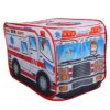 Fabater Kids Ambulance Tent, Children's Folding Playhouse Pop Up Game Tent Indoor Outdoor, Portable Doctor Toy for Toddlers with Storage Bag, 44 X 28 X 30 Inches