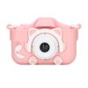 Fabater Kids Camera for Toddlers Silicone Mini Video Camera Toy with 2.0 Inch HD Display 2000W Auto , Shockproof Portable Digital with Lanyard for Boys Girls Children (Pink)