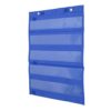 Fabater Magnetic Pocket Chart 5 Rows with Clear Pockets, Schedule Pocket Chart for Classroom & Homeschool, Small Teaching with Builtin Magnets for Whiteboard, 16.5x13.8in (Blue)