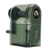 Fabater Manual Pencil Sharpener 7 Speeds Adjustable Pencil Tips, Handheld Portable Sharpener for 6-8mm Pencils Charcoal, with Sandpaper and Fine Hook for Artists Students