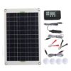 Fabater Panel Kit Monocrystalline Silicon with 30A Charge Controller, Portable Solar Panel Charger for RV Marine Boat Camping Hiking