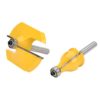 Fabater Router Bit, 8mm Shank Handrail Router Bit Set Cutting Heat Coating Table with Bearing for Woodworking Stair Handrail and Table Modelling