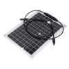 Fabater Small Solar Panel Kit, 15W Monocrystalline Silicon Compact Portable Solar Flexible Small 18V with Battery Clip for RV Boat Security Camera Automatic Gate