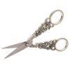 Fabater Stainless Steel Craft Scissors, High Sharpness Embroidery Scissors for Sewing, Vintage Yarn for Needlework, Effort Saving Wide Application Crochet for Household