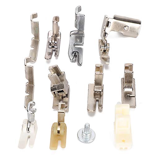Fabater Universal Presser Foot Set for Sewing Machine, 12-Piece Vintage Replacement Kit with Rolled Hem, Zipper, and NonStick Feet, Household DIY Sewing Accessories for Old and