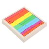 Fabater Wooden Counting Sticks, Colorful Rods Educational Math Manipulatives with Number Rods Represent 1-10 Solve Addition Subtraction for Kids Homeschool Learning Solid Wood