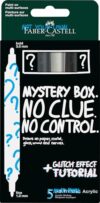 Faber-Castell Multimark Acrylic Dual Markers, Mystery Set 1, Art Set Supplies, Water Based Acrylic Pen, Double End, Broad and Fine Point, Art Markers