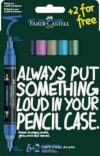 Faber-Castell Multimark Acrylic Dual Tip Markers, Frost Colors | 8 Water-Based Acrylic Paint Markers