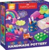 Faber-Castell Neon Glow Handmade Pottery: Air Dry Clay, Neon & Glow in The Dark Paints, Supplies for Kids (Ages 6+)