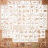 Fainne 100 Pcs Small Safari Animal Stencils for Crafts, 1.5 Inch Reusable Painting Stencils Painting Crafts Templates, Lion Elephant Giraffe Zebra Monkey Jungle Designs for DIY Craft Decorations
