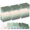 Fainne 60 Pads Sticky Notes Bulk 1.5 x 2 Inch Mini Self Stick Note Small Assorted Bright Colors Paper Memo for Office School Notebook Supplies 50 Sheets/pad (Simple Style,Green Series)