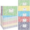 Fainne Half Composition Books,Multicolor,Spiral Snowflake