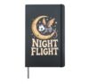 Fairy Opossum Night Flight Halloween Theme Hardcover Journal, Black