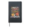 Fall In Love With Learning Pumpkin Autumn Kids Teacher 2025 Hardcover Journal, Black