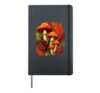 Fall Leaves autumn Mushroom pattern autumn color foliage Hardcover Journal, Black