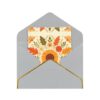 Fall Sunbloom Print Grandparents Day Folded Card With Envelope