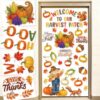 Fall Thanksgiving Classroom Door Decoration Set: 25 Write-On Pumpkin Cards