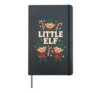 Family Elf Little Elf Cute Kids Matching Christmas Hardcover Journal, Black
