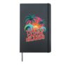 Family TURKS CAICOS ISLANDS Cousin Vacation Surfing Vacay Hardcover Journal, Black