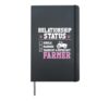 Farming Farmer Girl Girlfriend Tractor Relationship Status Hardcover Journal, Black