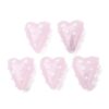 FASHEWELRY 10Pcs Bumpy Heart Lampwork Beads Enamel Kandi Bracelet Beads