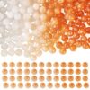 FASHEWELRY 200Pcs 8mm UV Beads Resin Color Changing Beads Orange