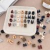 FASHEWELRY 70Pcs Vintage Extra Large Letter Beads for Bracelets Keychains Mixed 20mm Large Hole Alphabet Beads Spray Painted Opaque Chunky Letter Bead for Paracord Jewelry Making