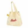 FashionCha Beach Print Tote Bag, Drawstring