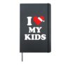 Father Mother Christmas Design for Parents I Love My Kids Hardcover Journal, Black