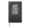 Fathers Day, For Dad From Son & Daughter, Funny Father's Day Hardcover Journal, Black