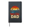 Father's Day Reel Cool Dad Fishing Hardcover Journal, Black