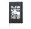 Fathers Day Shirt For Kids, Dear Dad Great Job We’re Awesome Hardcover Journal, Black