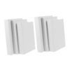 Faux Book Set Paper Board Stackable Grey White 6pcs Decor