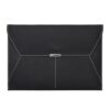 Faux Leather A4 3 Pocket Document Folder, Magnetic Snap Portfolio 33x23(Black)