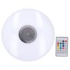 Fdit RGB Music Lamp E27, 24W Smart Speaker Bulb