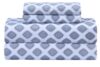 Feather & Stitch Softest 100% Cotton Sheets, 300 Thread Count Percale Weave Bedding, 16" Deep Pocket, Cooling Sheets, Breathable Bed Set, Hotel Premium Quality (Full, Diamond)